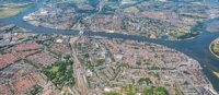 Zwijndrecht (boven de rivier) en Dordrecht